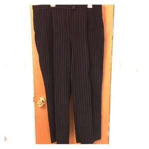 Plus Size Women’s Navy Pinstriped Pants